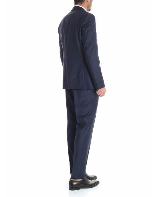 Karl Lagerfeld Blue Two-Button Wool Dress for men