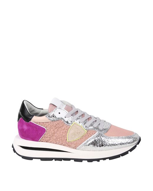 Philippe Model Sneakers With Inserts in Pink | Lyst