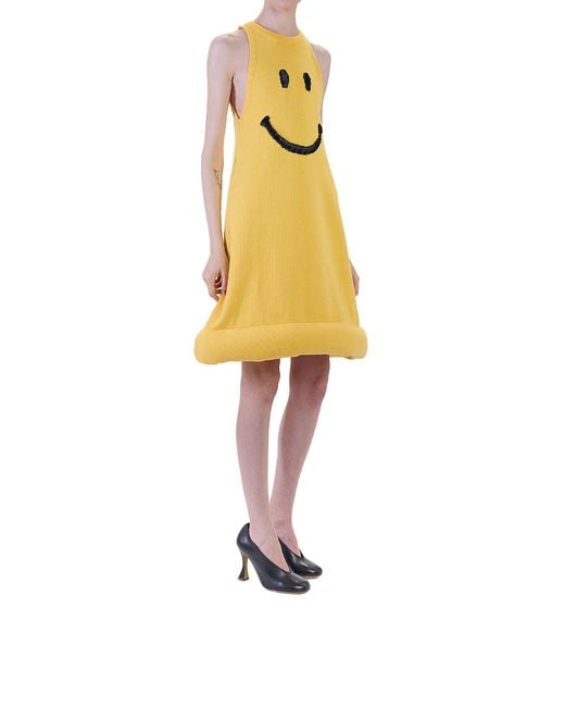 Moschino Yellow Smile Dress