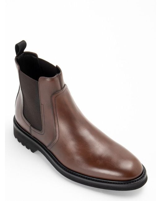Baldinini Brown Leather Boots for men