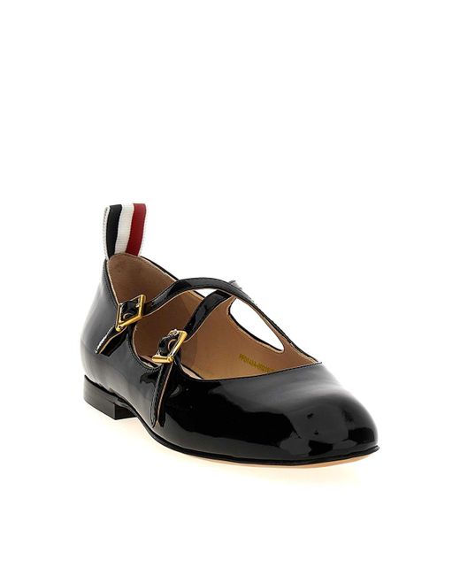 Thom Browne Black Thom John Ballet Flats