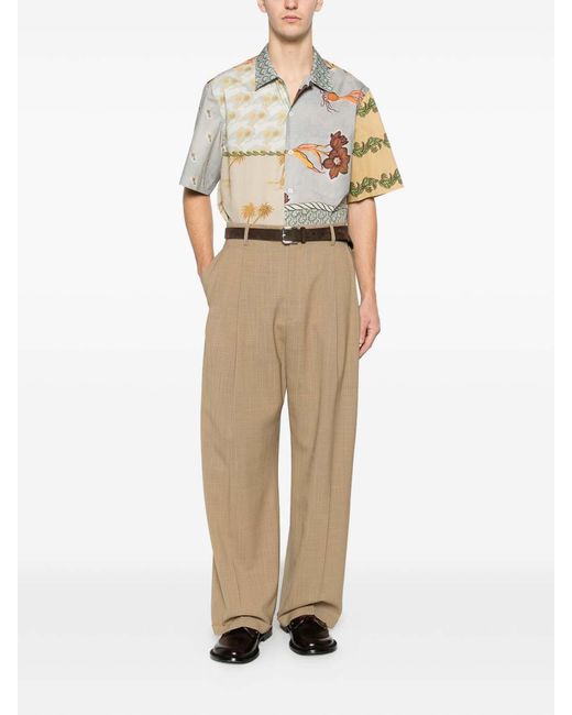 Paul Smith Gray Printed Cotton Shirt for men
