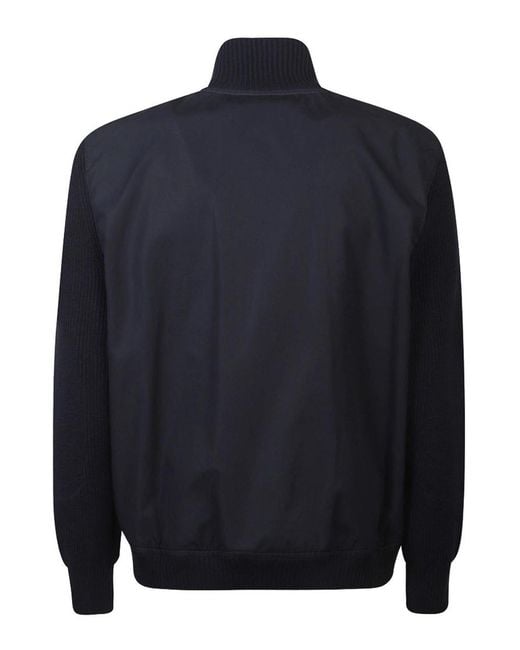 Stone Island Blue Chest-Pocket Dark Jacket for men