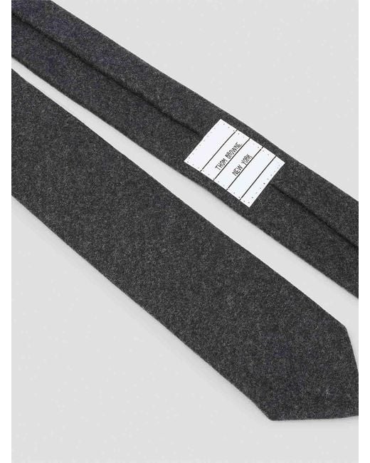 Thom Browne White Classic Tie for men