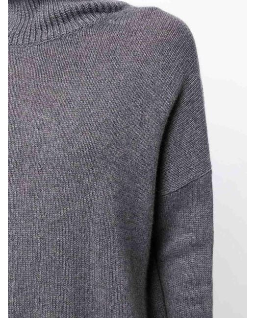 Lisa Yang Gray Heidi Cashmere Turtle-Neck Jumper