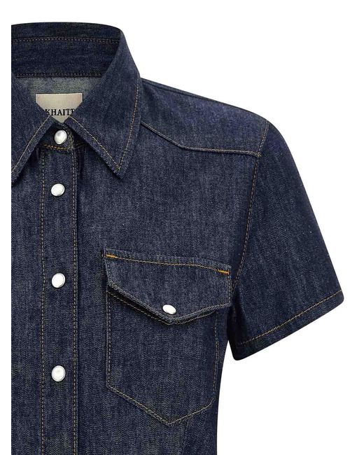 Khaite Blue 'Cavazos' Shirt
