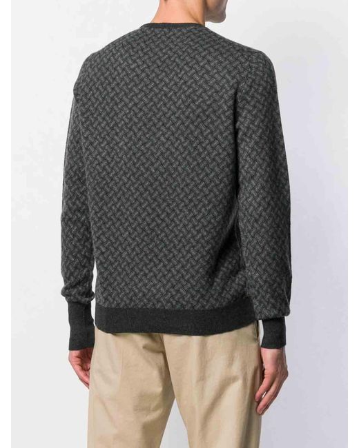 Drumohr Gray Crew-Neck Sweater for men
