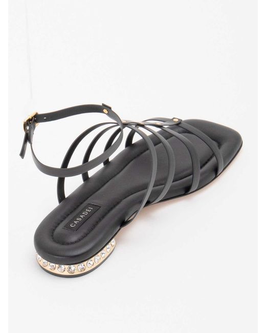 Casadei Black Sandals