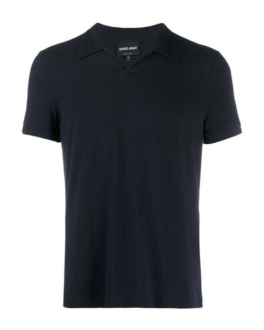 Giorgio Armani Black Polo Shirt for men
