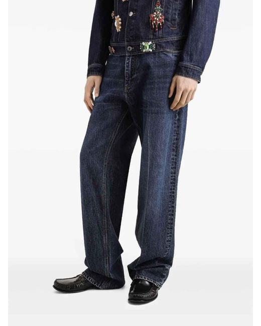 Dolce & Gabbana Blue Trousers for men
