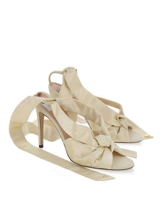 Moschino White Nodo Sandal