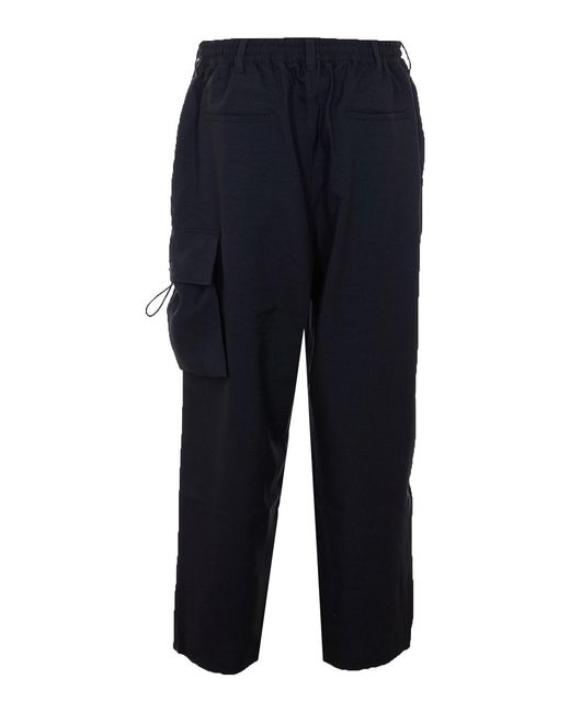 Y-3 Blue Cargo Track Pants for men