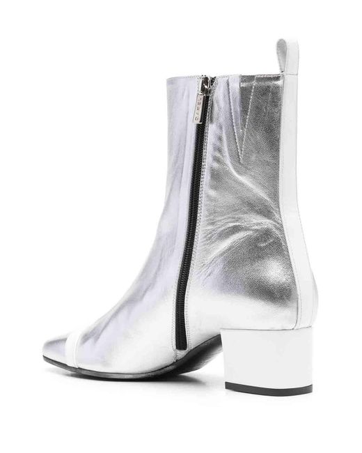 CAREL PARIS White Audrey 25 Anckle Boots