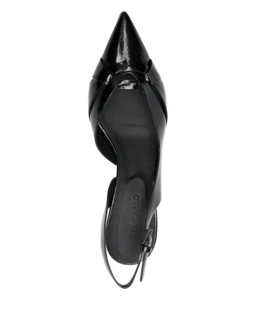 Fabrizio Del Carlo Black Paris Sling Back