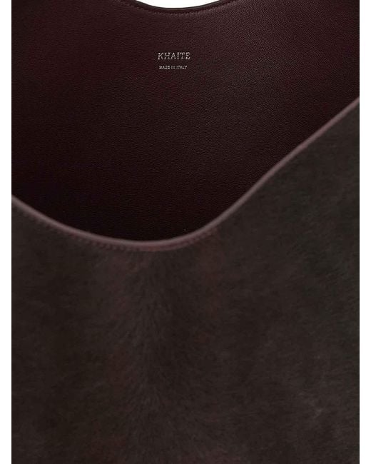 Khaite Black Lotus' Small Shopping Bag