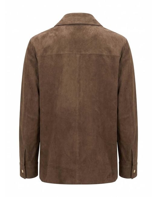 Max Mara Brown Maxmara 'S Leather Jacket