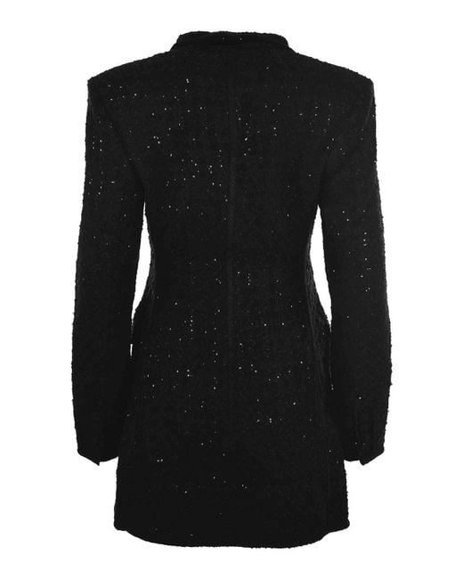 ROTATE BIRGER CHRISTENSEN Black Jacket Dress
