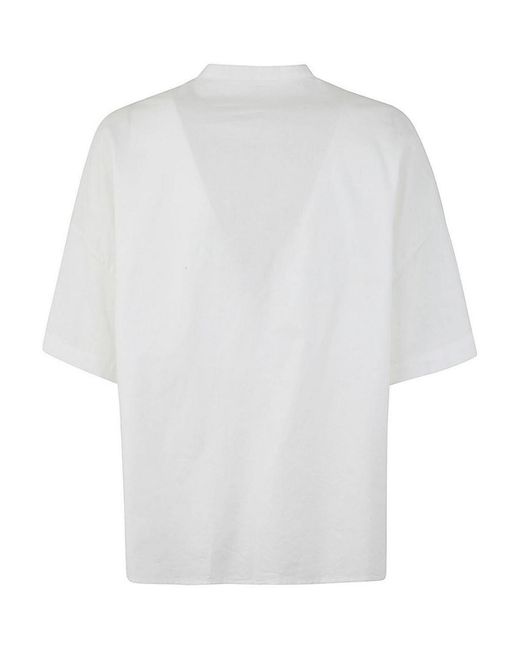 Y's Yohji Yamamoto White N-half Sleeve Box Shirt