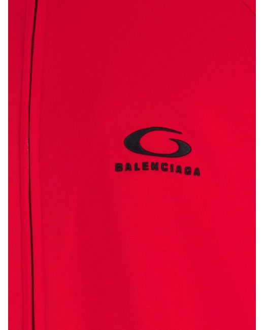 Balenciaga Red 'Back Tracksuit' Dress