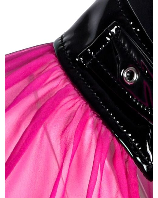 Moschino Pink Tech Fabric Dress