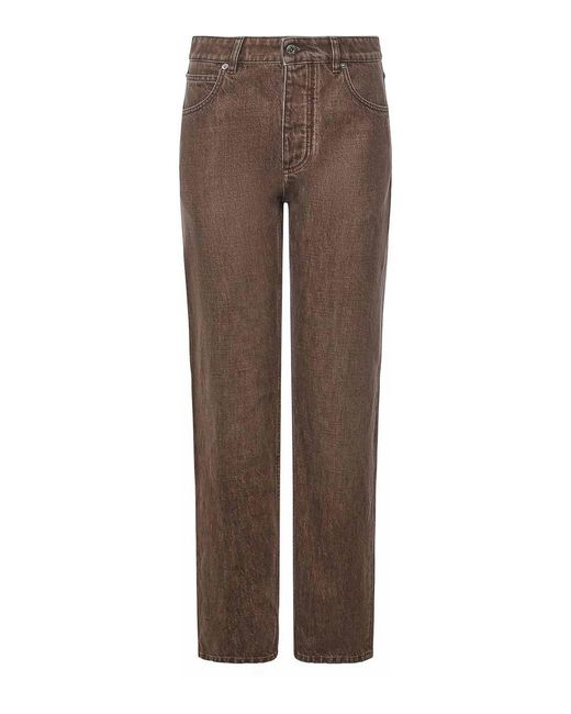 Bottega Veneta Brown Straight-Leg Denim Jeans