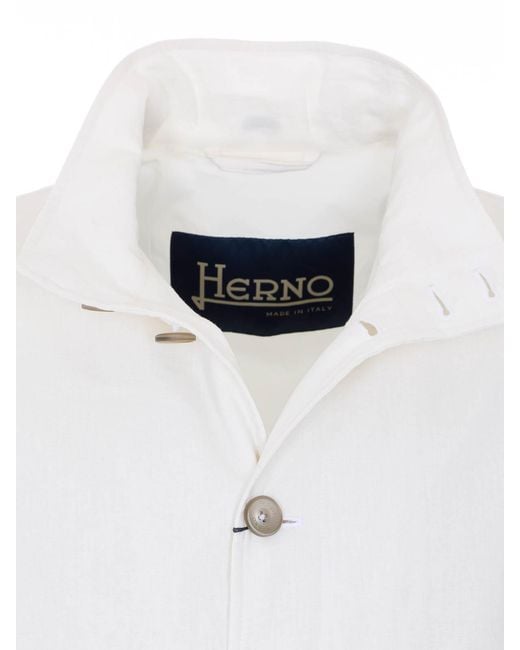 Herno White Bomber for men