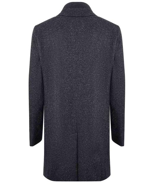 Boss Blue Hugo Coat Wool Blend for men