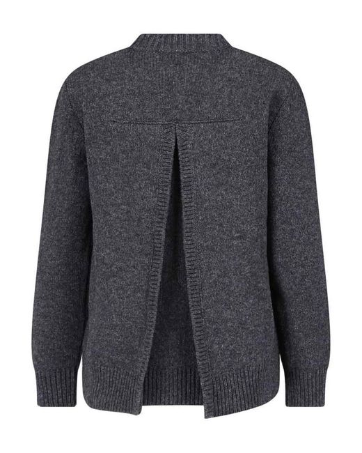 Jil Sander Gray Wool Sweater