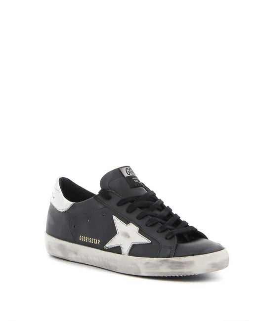 Golden Goose Deluxe Brand Black Superstar Classic Sneakers for men
