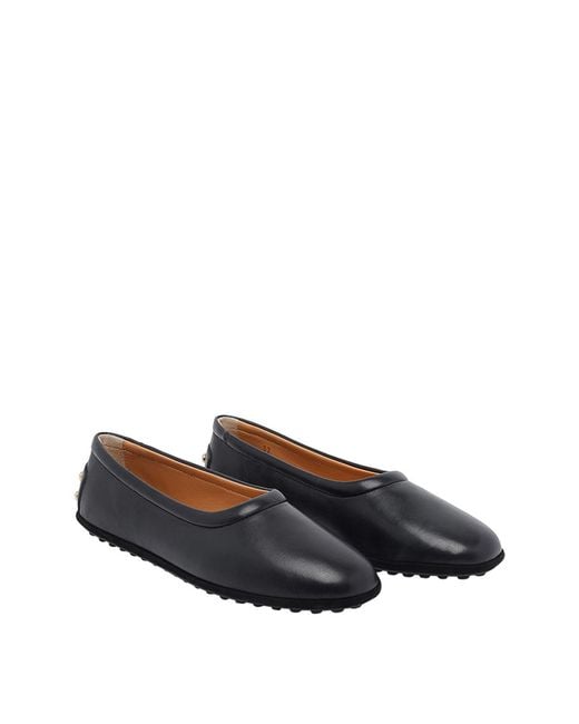 Tod's Black Flat Ballets