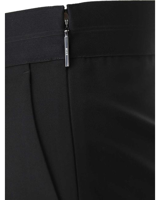 MSGM Black Pull On Trousers