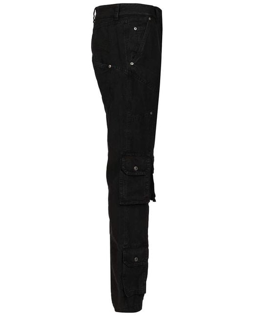 Off-White c/o Virgil Abloh Black Multipocket Cargo Jeans for men