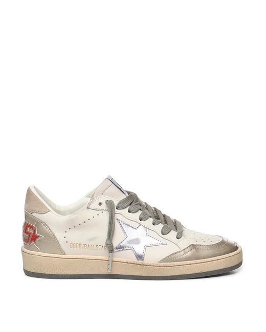 Golden Goose Deluxe Brand White Star Nappa Ball Star