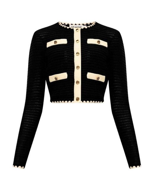 Self-Portrait Black Cardigan