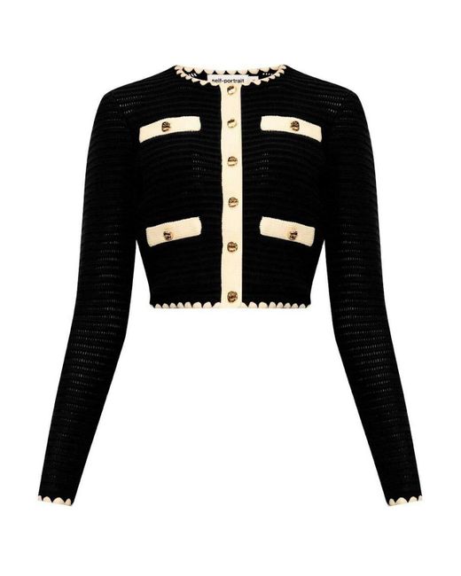Self-Portrait Black Cardigan