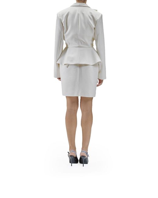 Genny White 1 Button Jacket