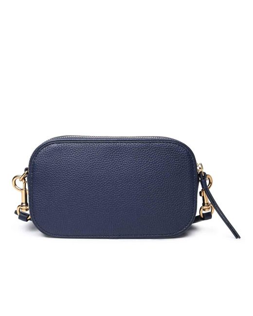 Tory Burch Blue Miller Mini Bag In Navy Leaher