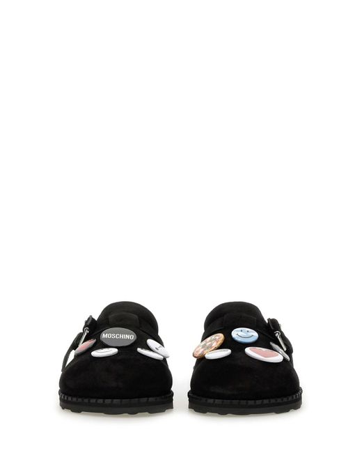 Moschino Black Sandalo Pin