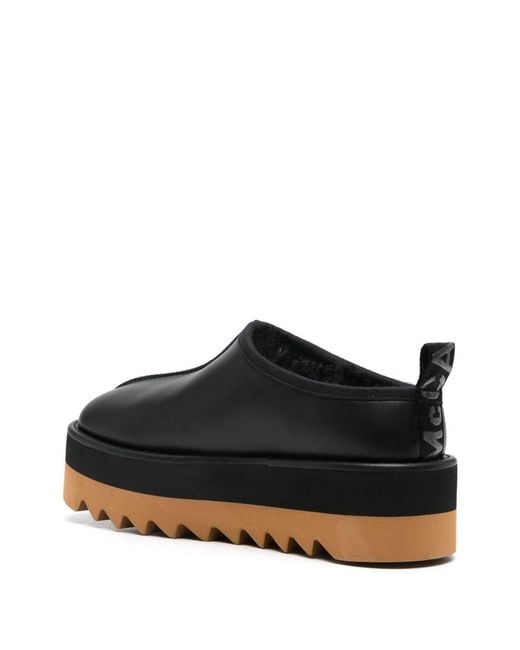 Stella McCartney Black Faux Leather Mules