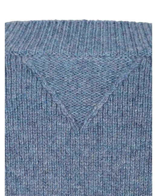 Bottega Veneta Blue Cashmere Sweater