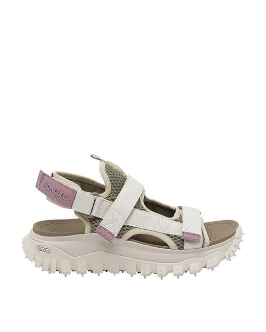 Moncler White Trailgrip Vela Sandals
