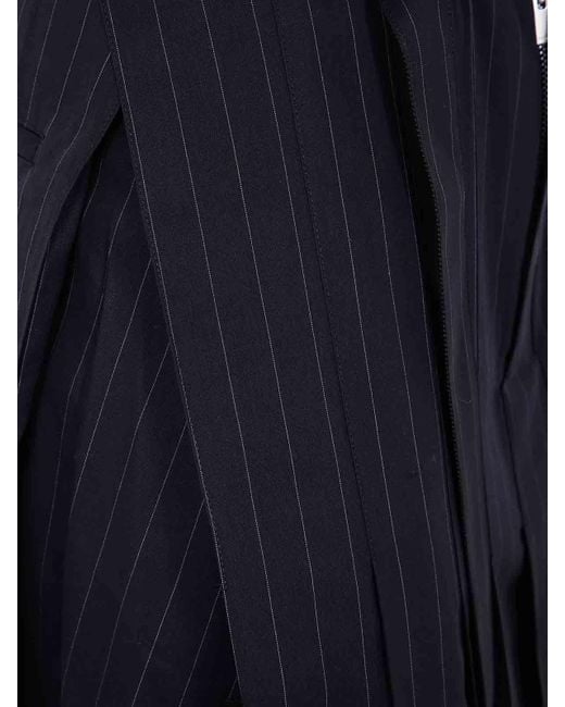 Sacai High Twist Voile Skirt in Blue | Lyst