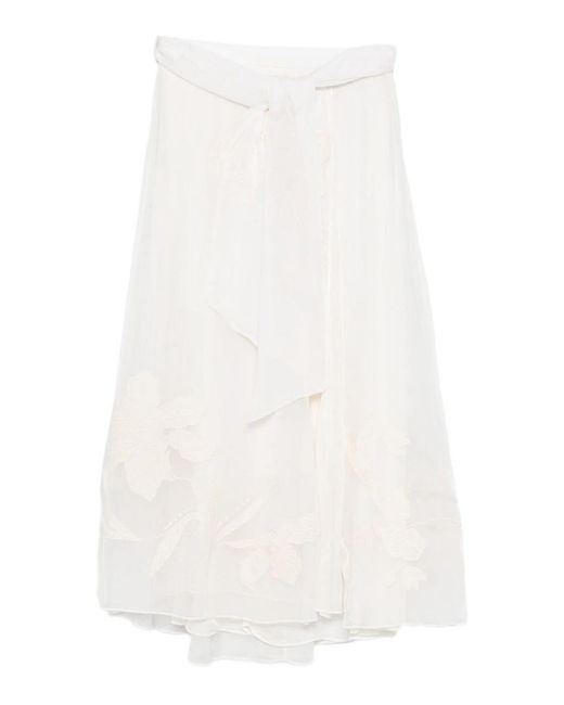 Forte_forte White Skirt
