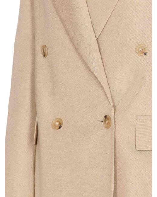 Stella McCartney Natural Double Breasted Jacket