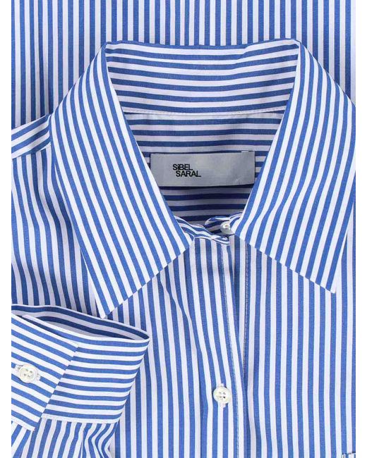 Sibel Saral Blue Striped Shirt