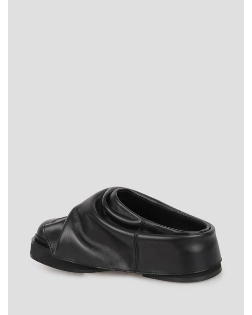 The Attico Black Sporty Ines Sandal Slider