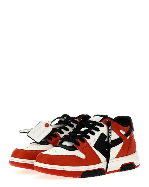 Off-White c/o Virgil Abloh Red Out Of Office Sneakers for men