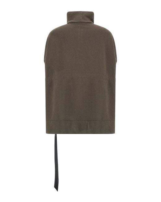 Rick Owens Natural Mountain Sail Sweatshirt