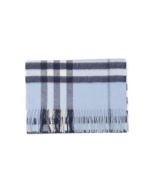 Burberry Blue Scarfs Cashmere