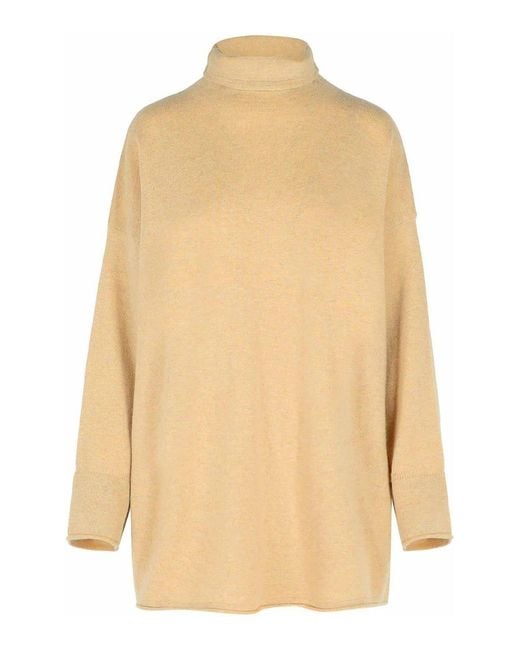 Max Mara Natural Oder Cashmere Turtleneck Sweater